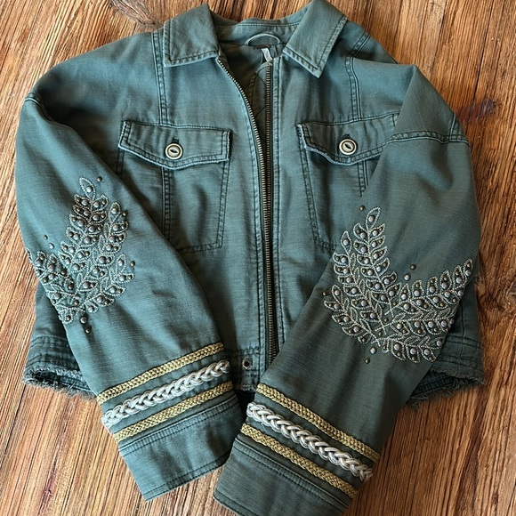 free People cropped military jacket - Picture 8 of 9